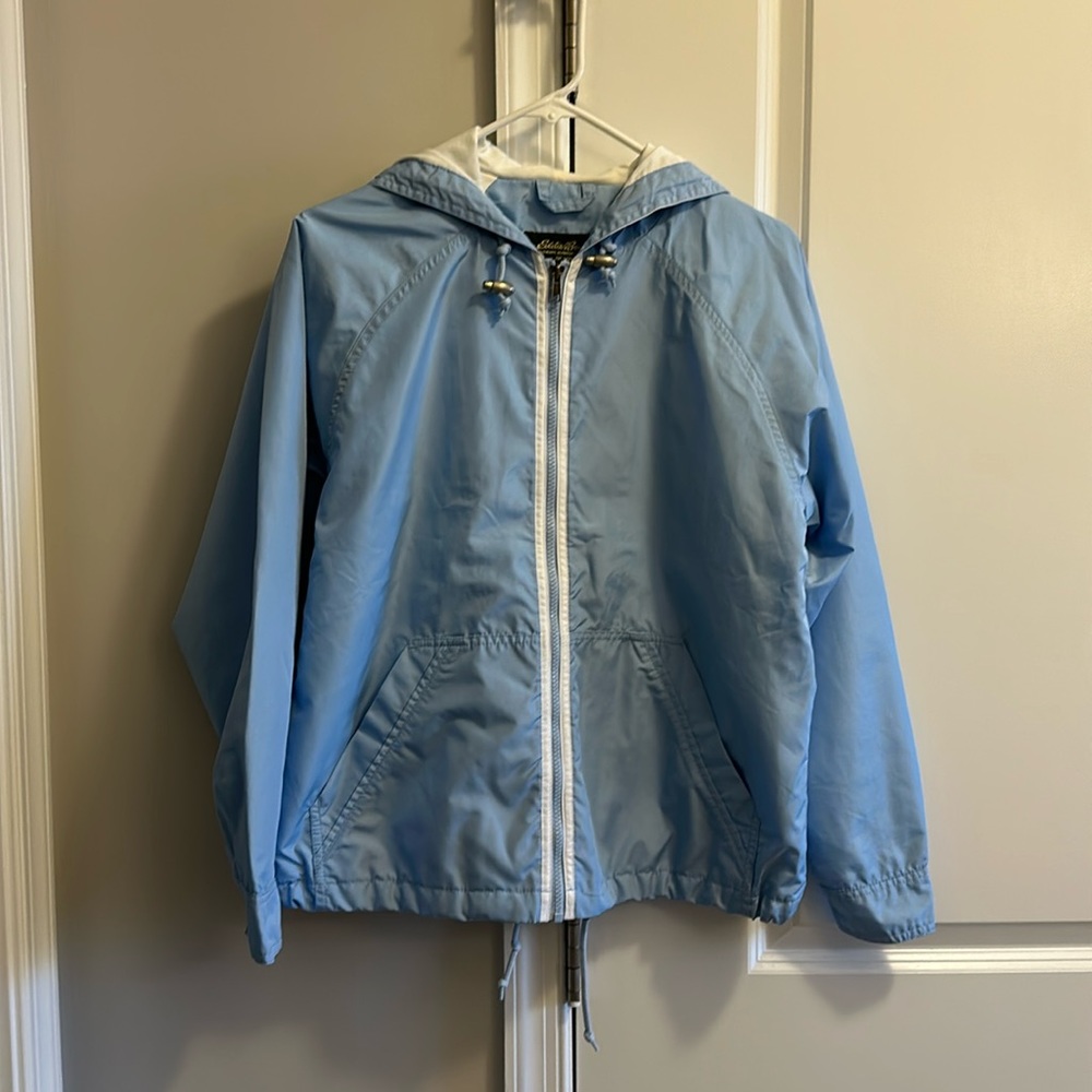 Eddie Bauer light blue windbreaker